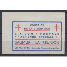 France - Libération de Saumur Vignette N°1a