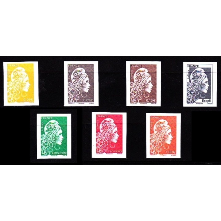 France - Non Dentelé 5248B à 5254B Issu du Coffret « Marianne L\'Engagée »