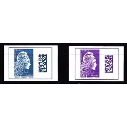 France - Non Dentelé 5257B et 5258B Issu du Coffret « Marianne L\'Engagée »