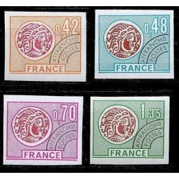 France - Non Dentelé Préoblitéré 134 à 137