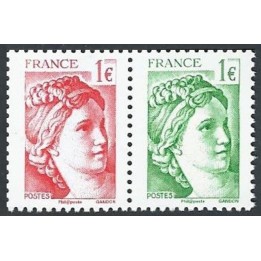 France - P5179 Paire Horizontale R+V