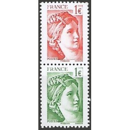 France - P5179 Paire Verticale R+V