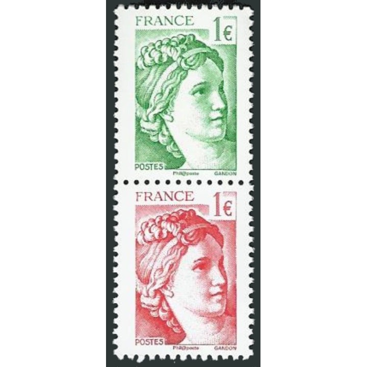 France - P5179 Paire Verticale V+R