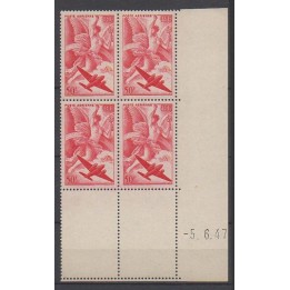 France - Poste Aérienne 17 Coin Daté (05/06/1947)