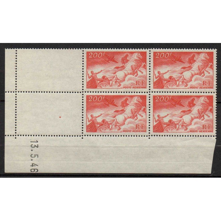 France - Poste Aérienne 19 Coin Daté (13/05/1946)