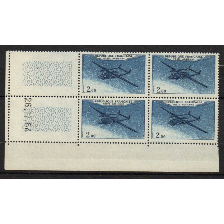France - Poste Aérienne 38 Coin Daté (26/11/1964)