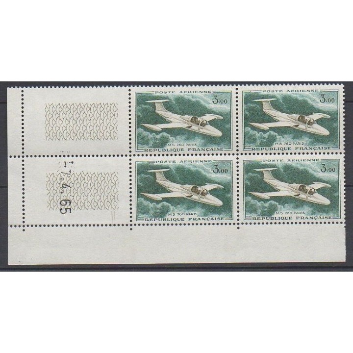 France - Poste Aérienne 39 Coin Daté (07/04/1965)