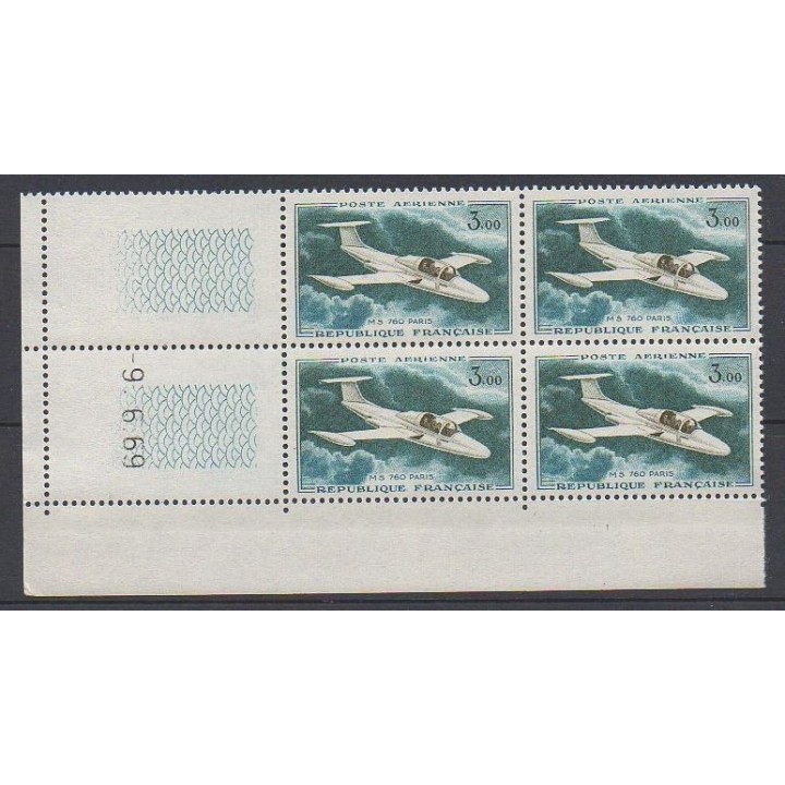 France - Poste Aérienne 39 Coin Daté (09/06/1969)
