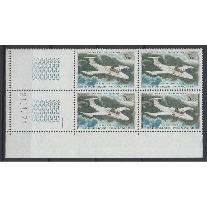 France - Poste Aérienne 39 Coin Daté (21/01/1971)