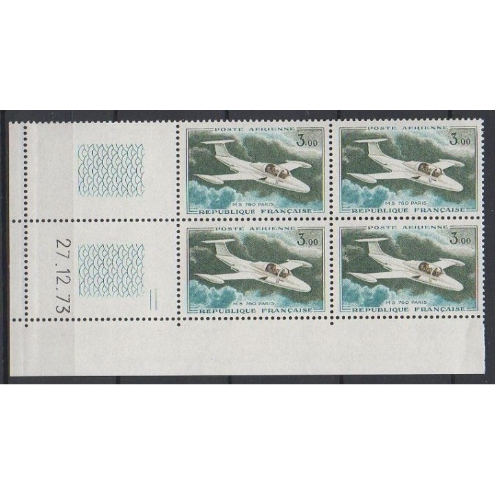 France - Poste Aérienne 39 Coin Daté (27/12/1973)