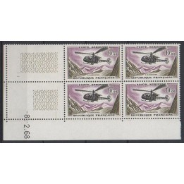 France - Poste Aérienne 41 Coin Daté (08/02/1968)