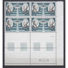 France - Poste Aérienne 46 Coin Daté (20/02/1976)