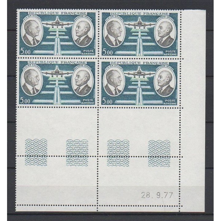France - Poste Aérienne 46 Coin Daté (28/09/1977)