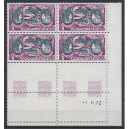 France - Poste Aérienne 47 Coin Daté (01/06/1972)