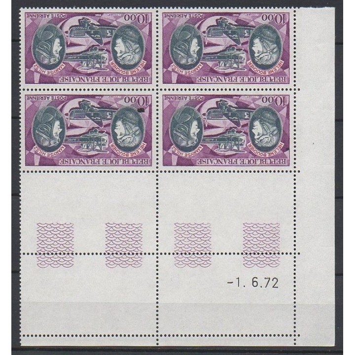 France - Poste Aérienne 47 Coin Daté (01/06/1972)