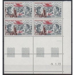 France - Poste Aérienne 48 Coin Daté (09/01/1973)