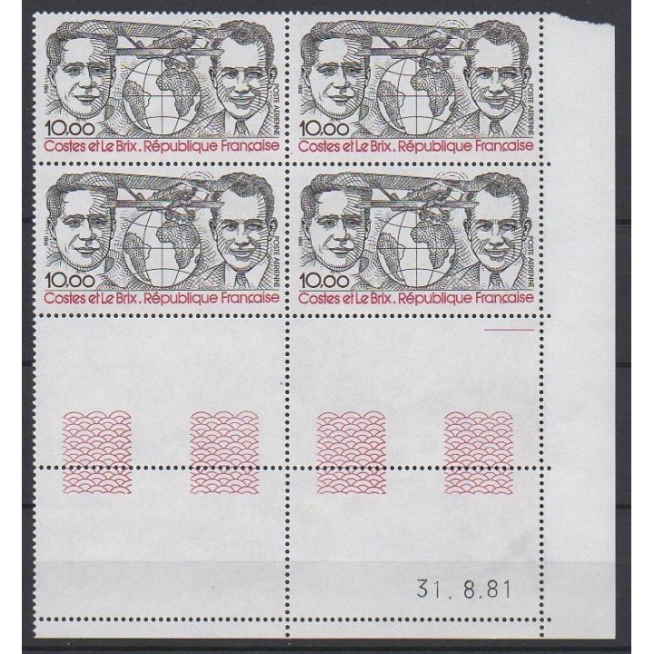 France - Poste Aérienne 55 Coin Daté (31/08/1981)