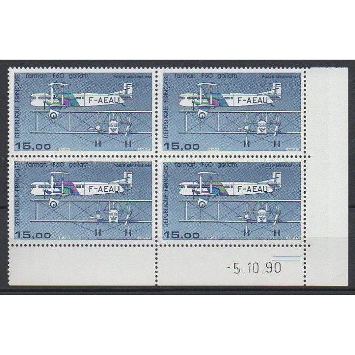 France - Poste Aérienne 57b Coin Daté (05/10/1990)