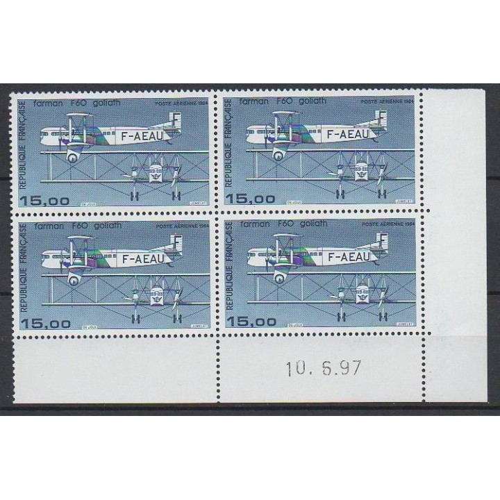 France - Poste Aérienne 57b Coin Daté (10/06/1997)