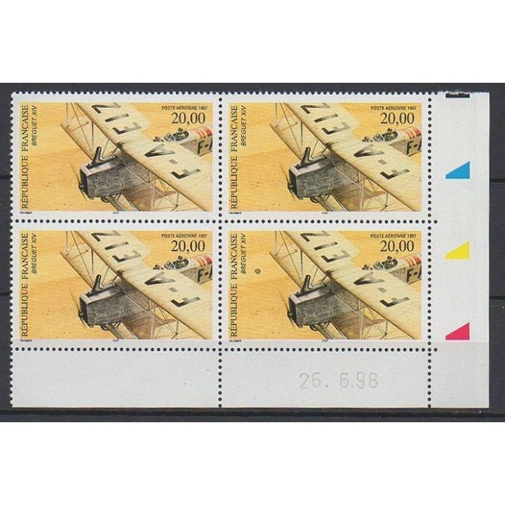 France - Poste Aérienne 61 Coin Daté (26/06/1998)