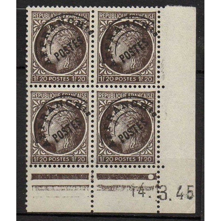 France - Préoblitéré 091 Coin Daté (14/03/1945)