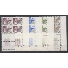 France - Préoblitéré 162 à 165 Coin Daté