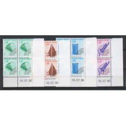 France - Préoblitéré 206 à 209 Coin Daté