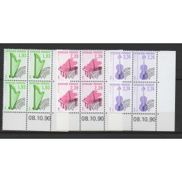 France - Préoblitéré 210 à 212 Coin Daté