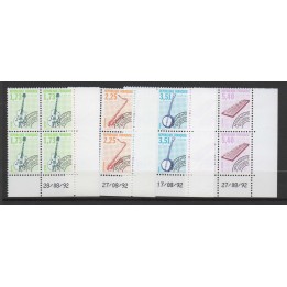 France - Préoblitéré 224 à 227 Coin Daté