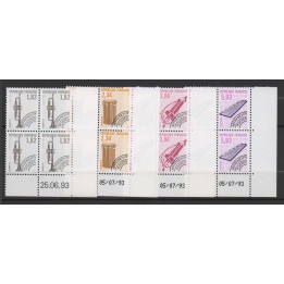 France - Préoblitéré 228 à 231 Coin Daté