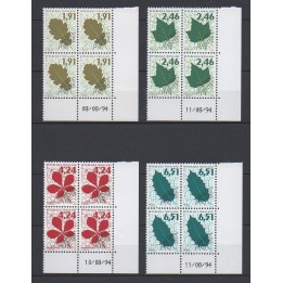 France - Préoblitéré 232 à 235 Coin Daté
