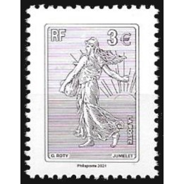 France - 5532 Semeuse Lignée 3€