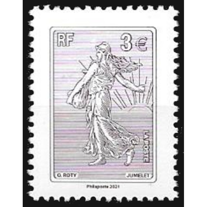 France - 5532 Semeuse Lignée 3€