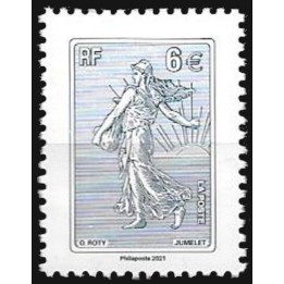 France - 5533 Semeuse Lignée 6€
