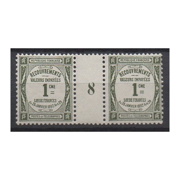 France - Taxe 43 Millésime 8 (1908)