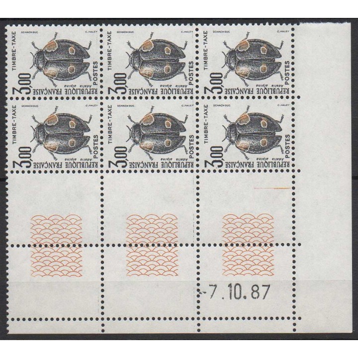 France - Taxe 111 Coin Daté 1987