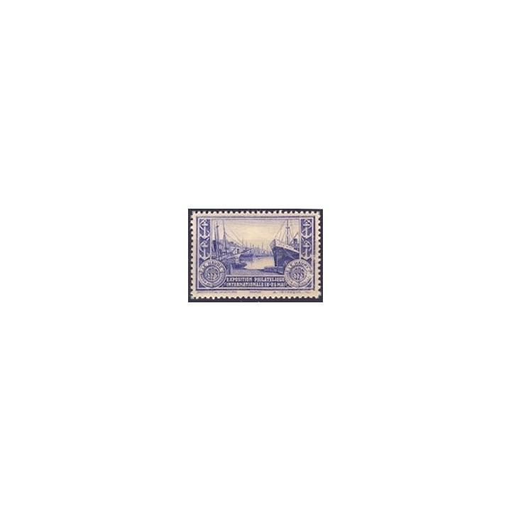France - Vignette N°11 Couleur Bleu - Le Havre