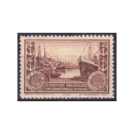 France - Vignette N°11 Couleur Brun - Le Havre