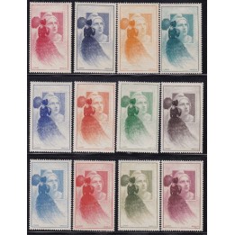 France - Vignette N°19 - 12 Couleurs Marianne de Gandon