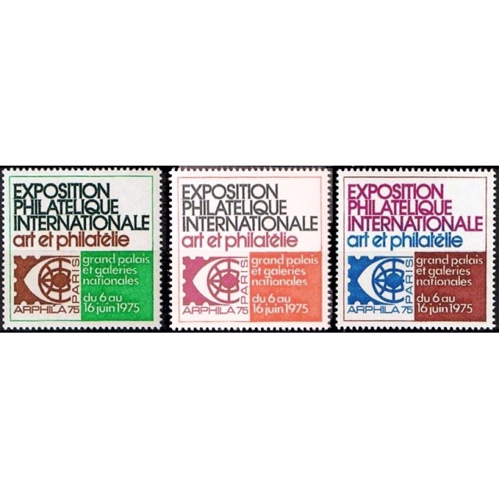 France - Vignette N°20 les 3 couleurs - Arphila 75