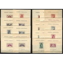 Grandes séries coloniales 1937 - Expo Internationale de Paris (feuillets)