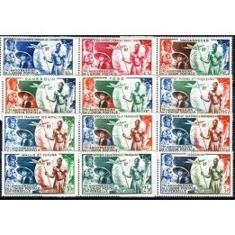 Grandes séries coloniales 1949 - 75eme Anniversaire de L\'U.P.U.