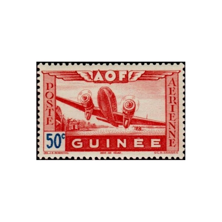 Guinée - Poste Aérienne 10