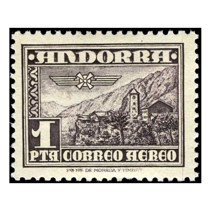 Andorre Espagnol - Poste Aérienne 1