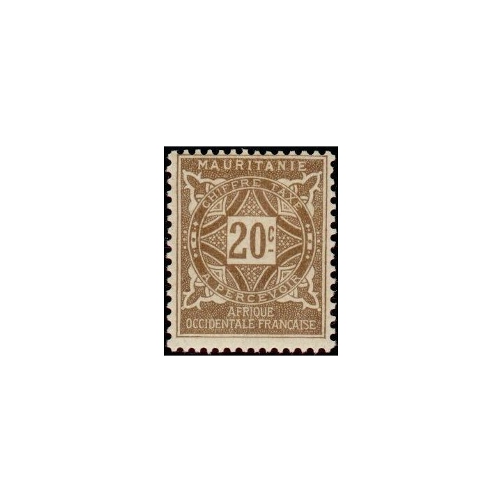 Mauritanie - Taxe 20