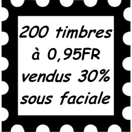 Lot de 200 timbres à 0,95 Franc