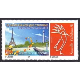 Nouvelle-Caledonie - 1350 Autoadhésif \"72eme salon philatelique d autome Paris - Cagou Rouge\"