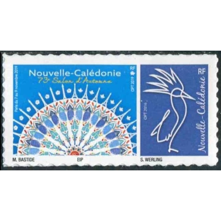 Nouvelle-Caledonie - 1382 Autoadhésif « 73eme salon philatelique d\'autome Paris - Cagou Bleu »