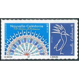 Nouvelle-Caledonie - 1382 Autoadhésif « 73eme salon philatelique d\'autome Paris - Cagou Bleu »