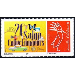 Nouvelle-Caledonie - 1394 Autoadhésif « Salon des Collectionneurs Noumea - Cagou Rouge »